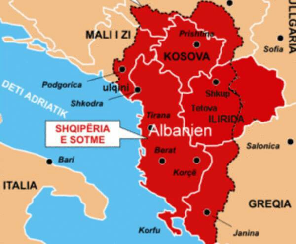 Si u tkurr Shqipëria etnike nga 92 mijë kilometra katrorë në 28.000