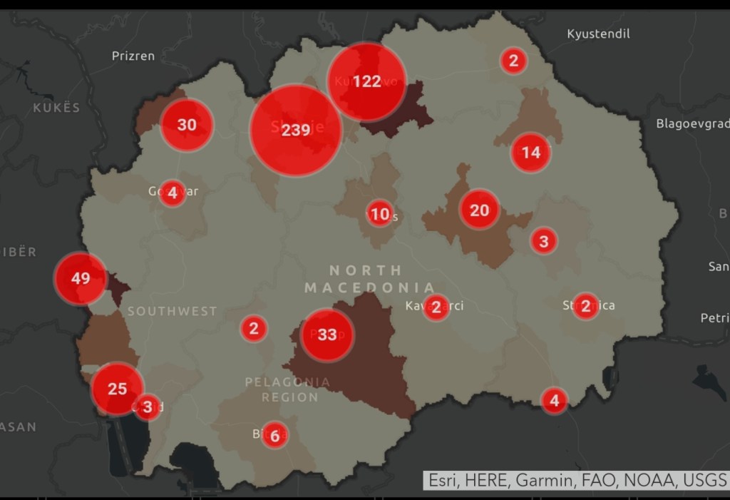 Koronavirusi në Maqedoni, vetëm 5 raste të reja gjatë 24 orëve, dy të vdekur dhe 95 të shëruar