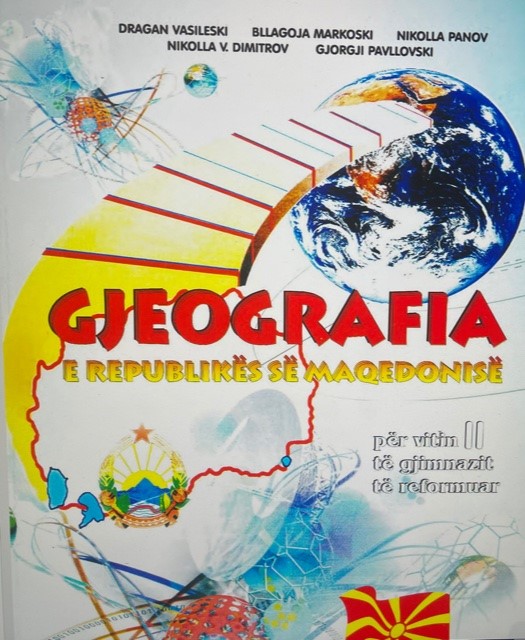 Libri -Gjeografia për vitin II të gjimnazit- është pjellë e -Çorbës së derrave të Kuzhinës luftënxitëse të Shkupit-!