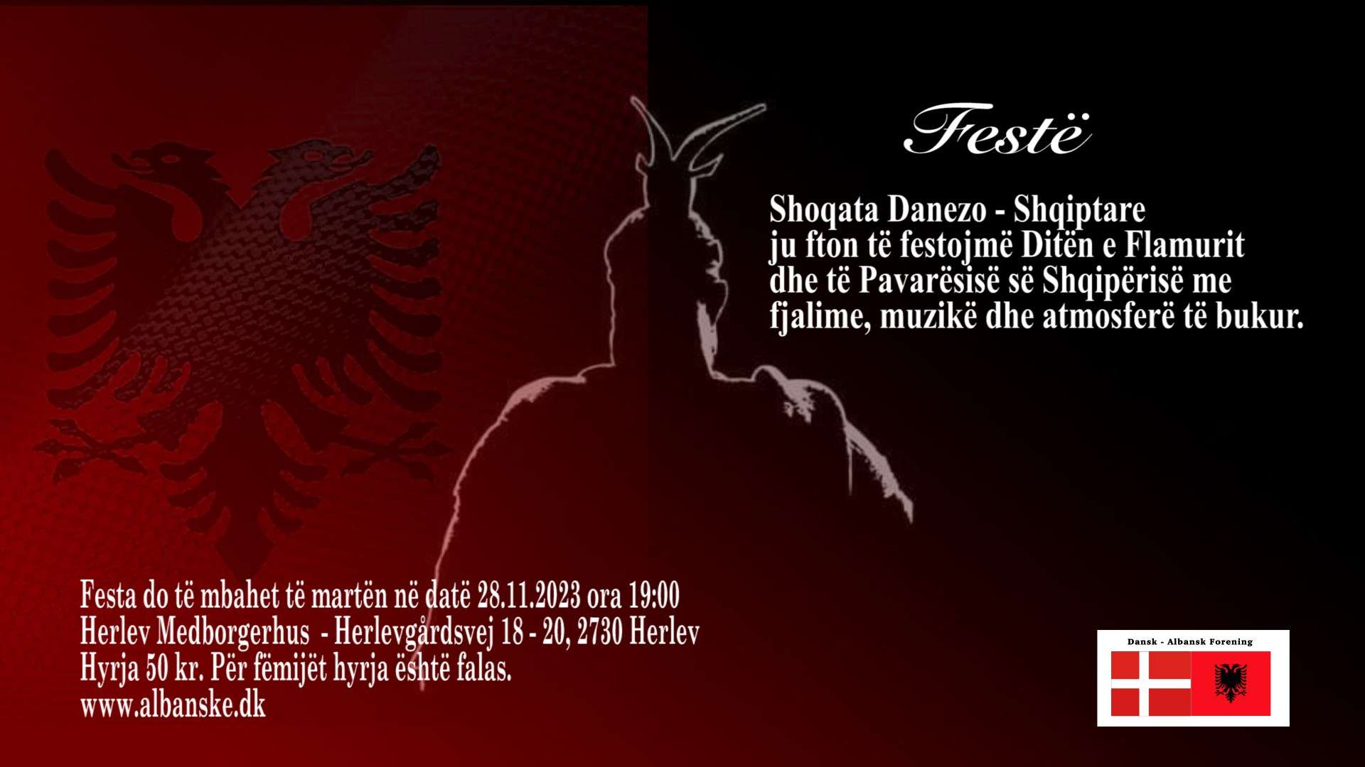 Shoqata Danezo-Shqiptare (DAF) organizon Festën e Flamurit