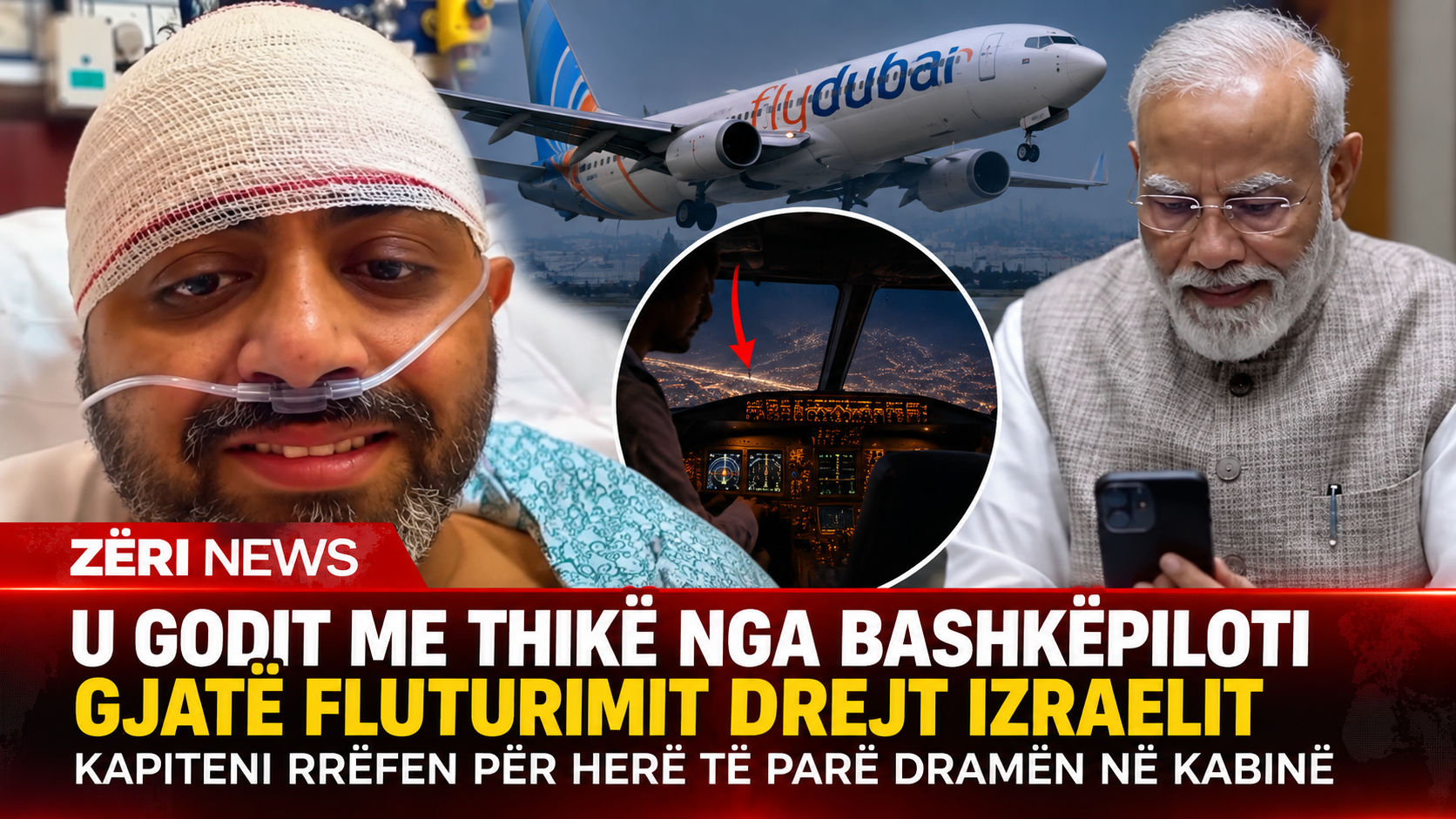 🚨 U GODIT ME THIKË NGA BASHKËPILOTI, KAPITENI RRËFEN DRAMËN NË FLUTURIMIN DREJT IZRAELIT