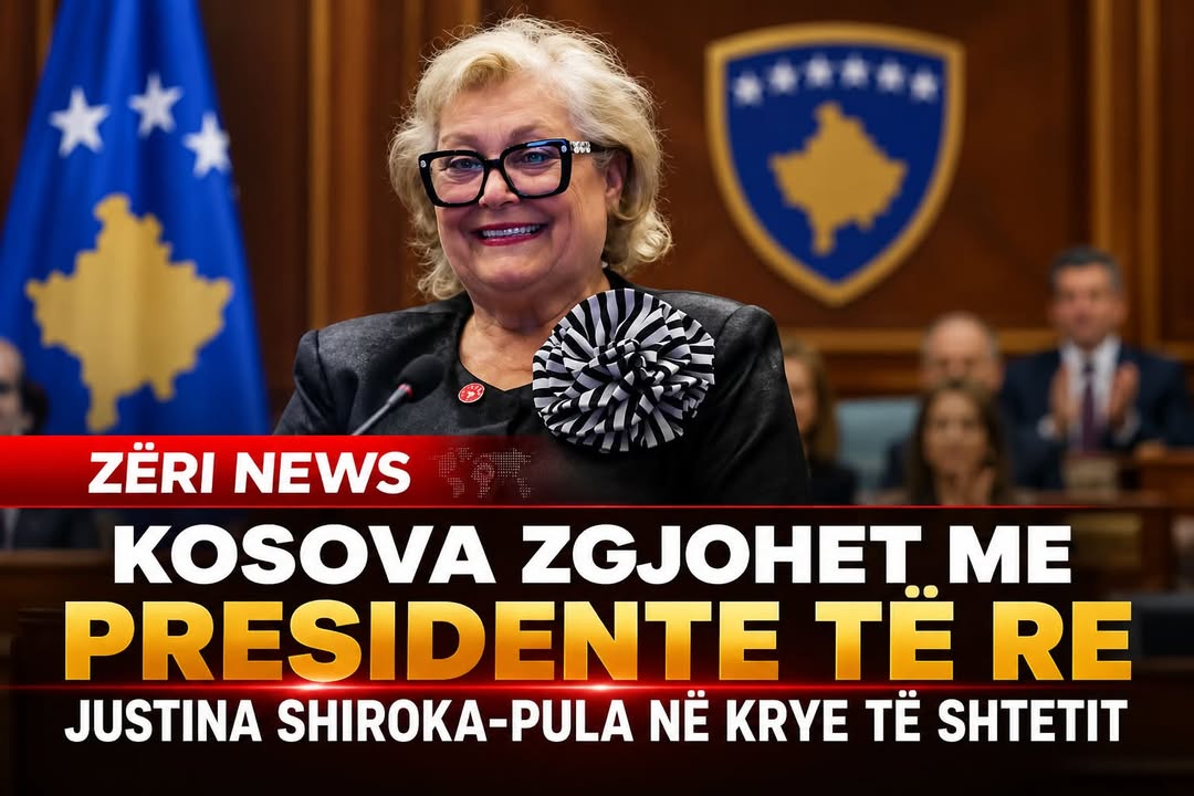 🟥 KOSOVA ZGJOHET ME PRESIDENTE TË RE – JUSTINA SHIROKA-PULA MERR DREJTIMIN E SHTETIT