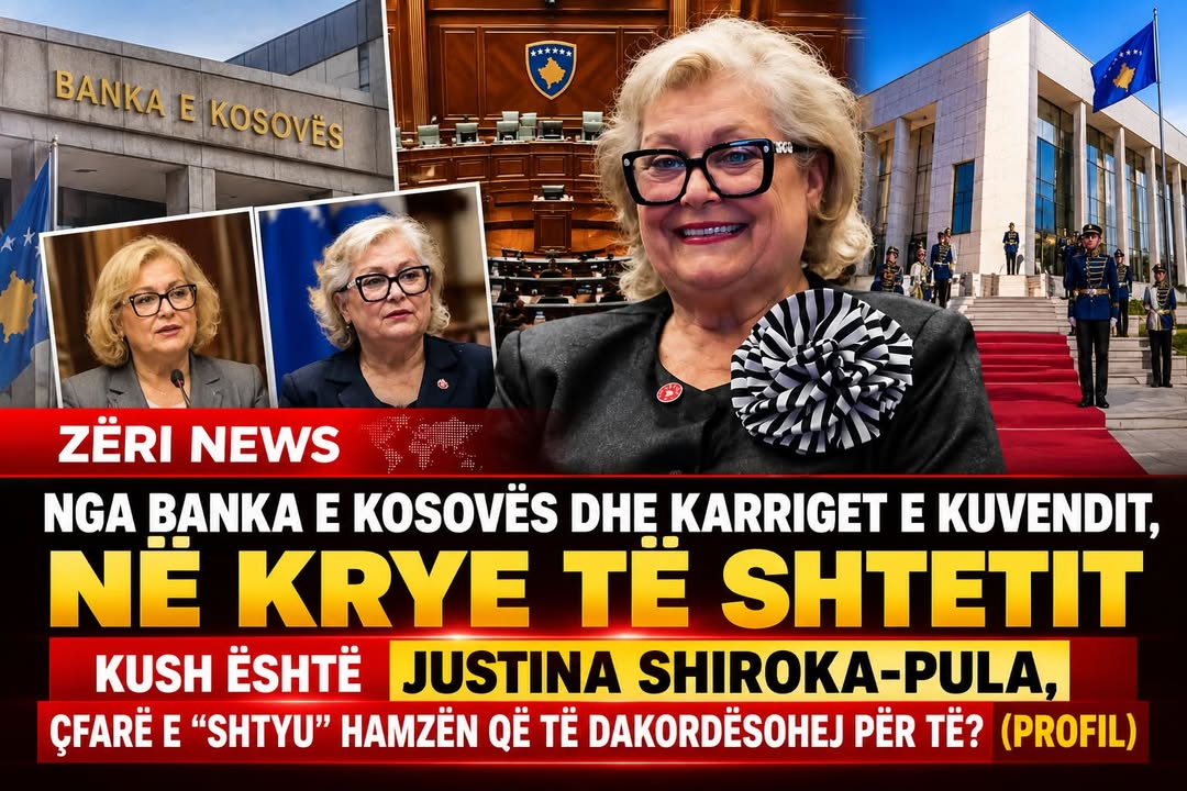 🟥 NGA BANKA E KOSOVËS DHE KUVENDI, NË KRYE TË SHTETIT – KUSH ËSHTË JUSTINA SHIROKA-PULA?